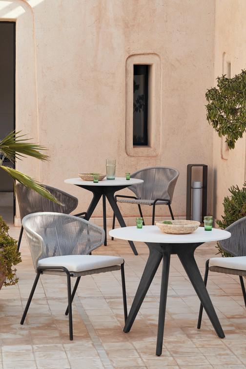 MNST971 Обеденный стол teak nero ⌀148см Manutti Torsa - Вид №21