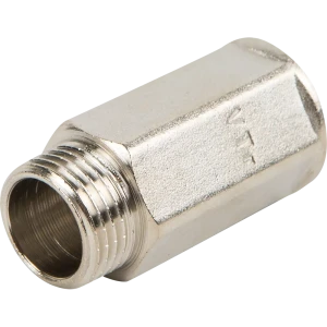 Удлинитель Valtec 1/2"х40 мм внутренняя-наружная резьба никелированная латунь 10508115 STLM-2082749