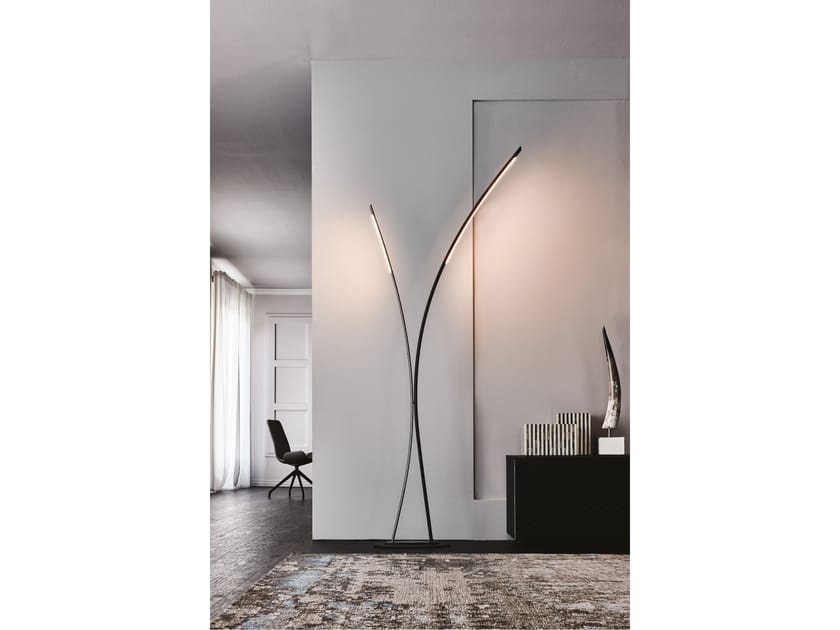 Стальная светодиодная напольная лампа Cattelan italia TWIN ARCH-00072452