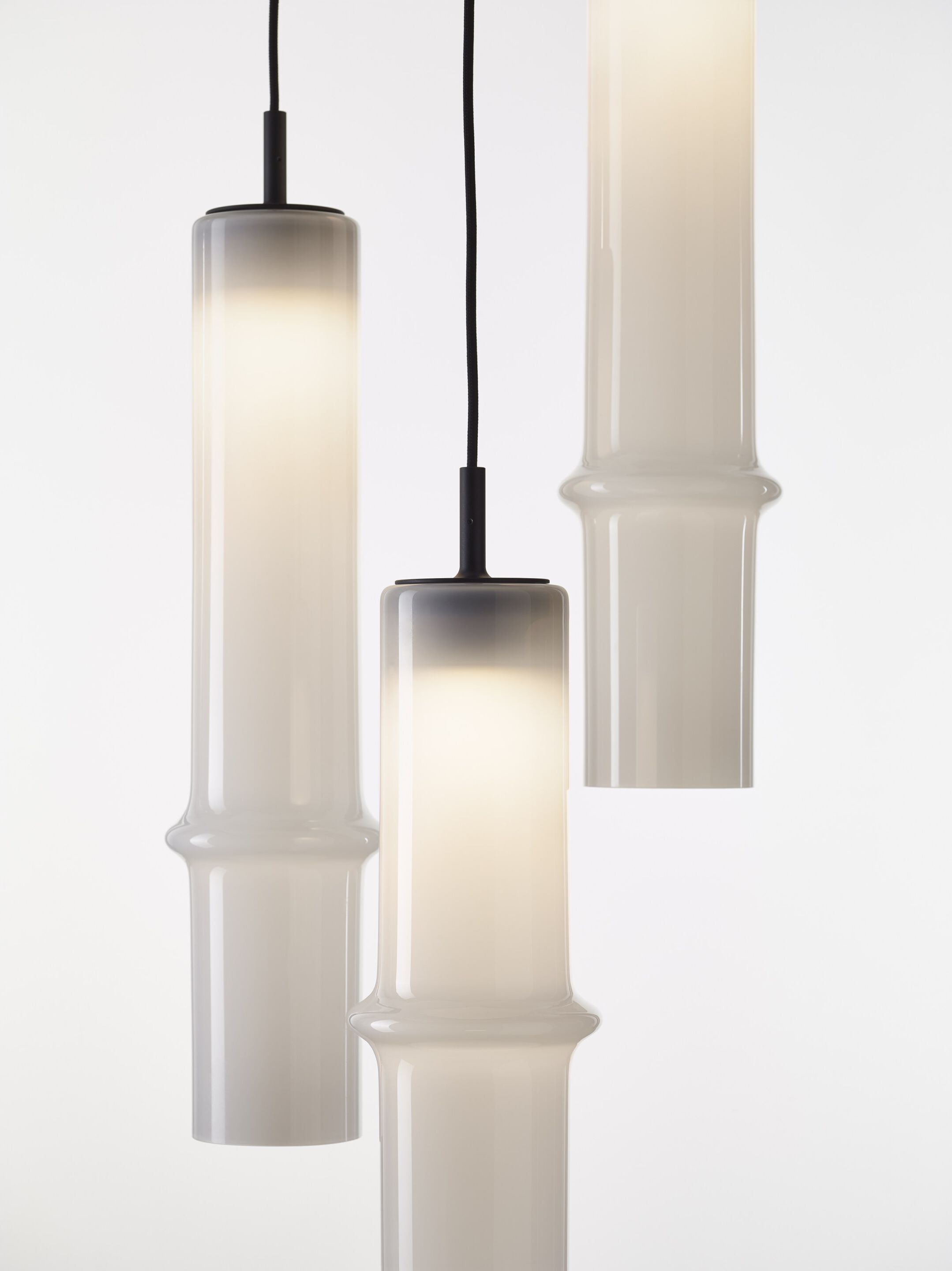 Опаловое стекло ручной работы светодиодный подвесной светильник BROKIS Бамбуковый лес ARCH-00149617 - Вид №15