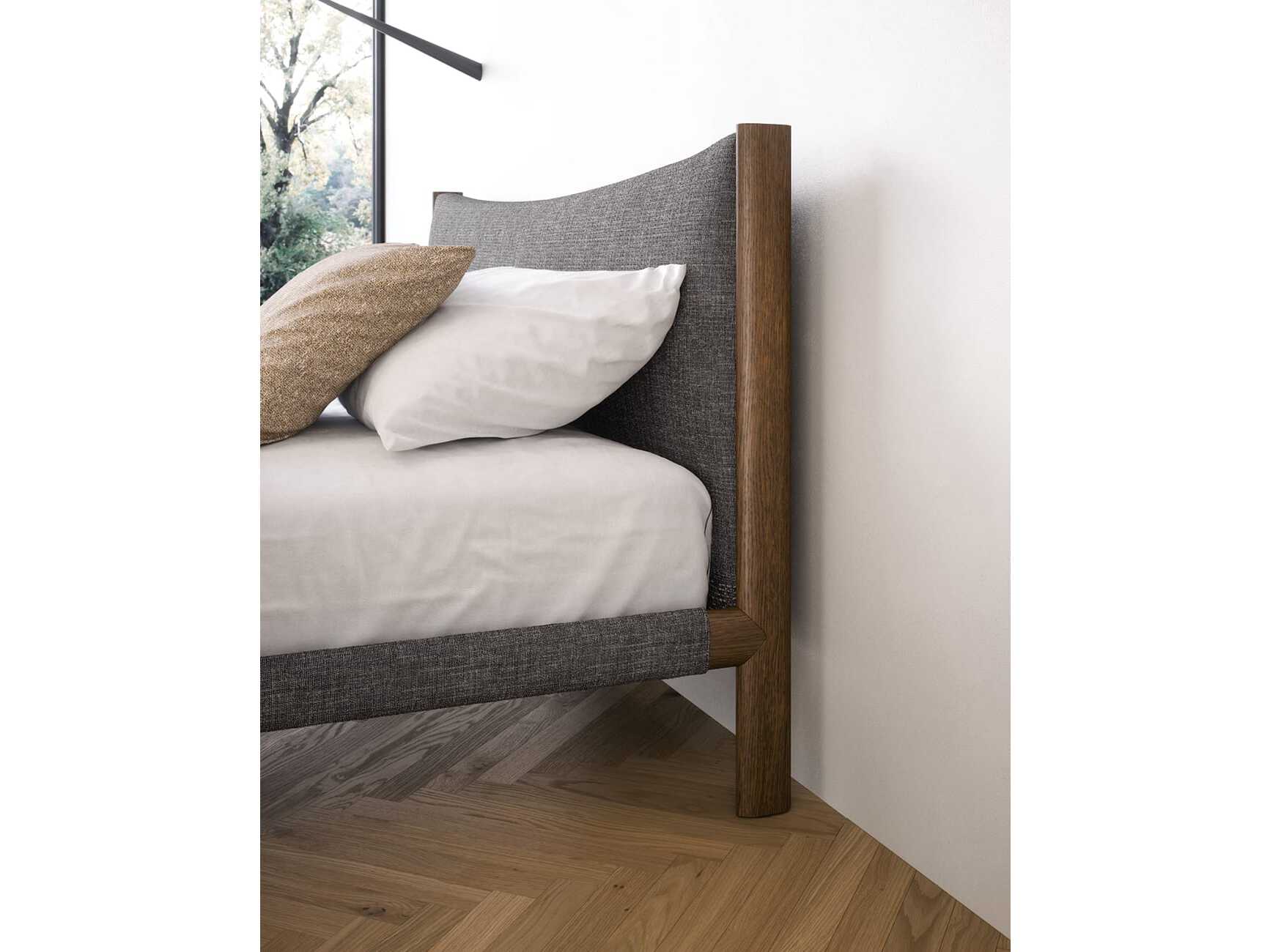 Двуспальная кровать с мягким изголовьем Novamobili MIZU ARCH-00106634 - Вид №4