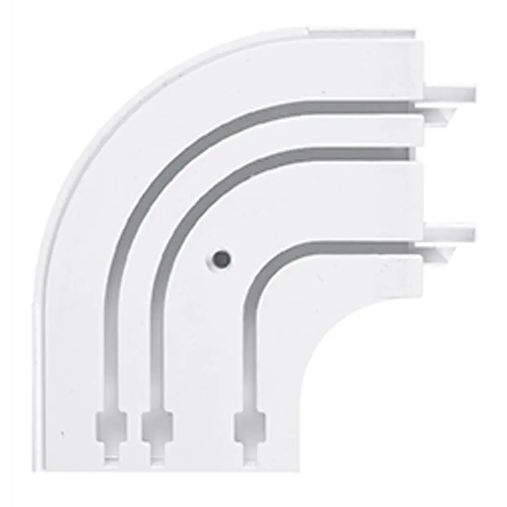 Соединитель поворотный для шины трехрядный Domlegrand пластик цвет белый 2 шт STLM-2033359 - Вид №3