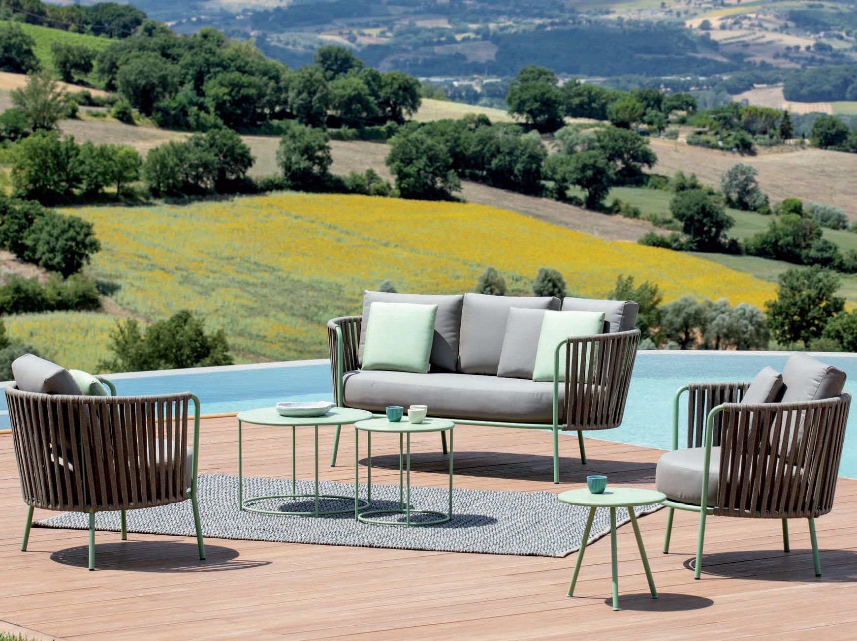 Ткань сад диван Vermobil Daisy Rope ARCH-00106406 - Вид №4