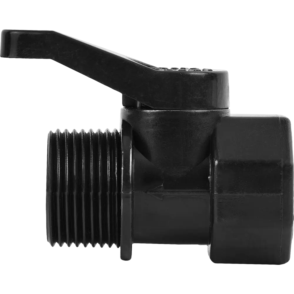 Кран шаровой BOUTTE для капельного полива 3/4" с двойной резьбой 87270994 STLM-0959890 - Вид №2