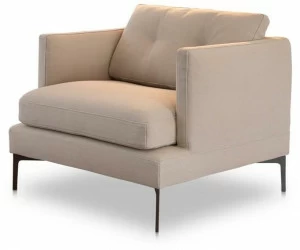 Saba Italia Кресло со съемным чехлом из ткани с подлокотниками Essentiel