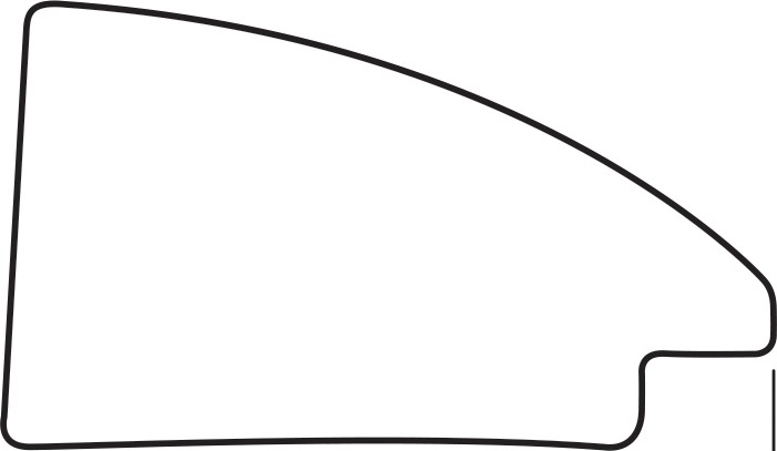 BY 7614 Зеркало в багетной раме - брашированное серебро 59 mm EVOFORM Definite - Вид №4
