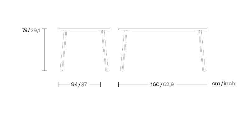 Алюминиевый прямоугольный садовый стол Kettal деревня ARCH-00096253 - Вид №5