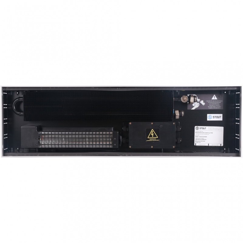 Конвектор внутрипольный STOUT SCQ 110.240.1750 (Решётка роликовая, анодированный алюминий) SCQ11001124175 - Вид №1