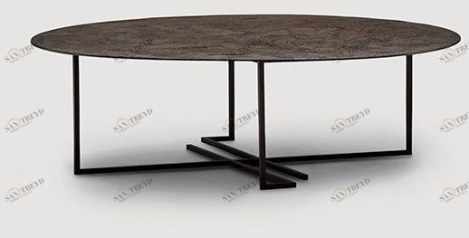 da a Низкий круглый металлический журнальный столик Urushi sun-id-1439472