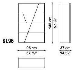 B&B Italia Открытый двусторонний книжный шкаф из Corian® Shelf sun-id-1481264 - Вид №9