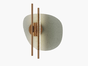 Стеклянный светодиодный настенный светильник