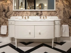 Devon&Devon Двойной лакированный туалетный столик с дверцами Music