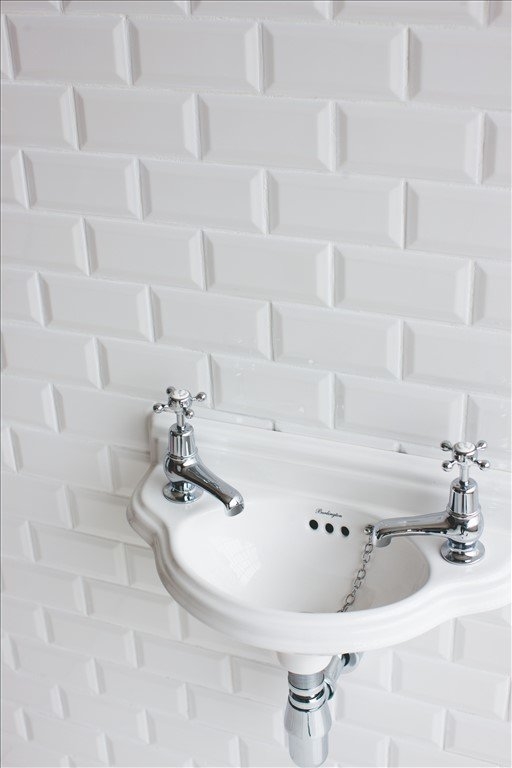 P13L Подвесная раковина настенная овальная Burlington  белая  - Вид №3