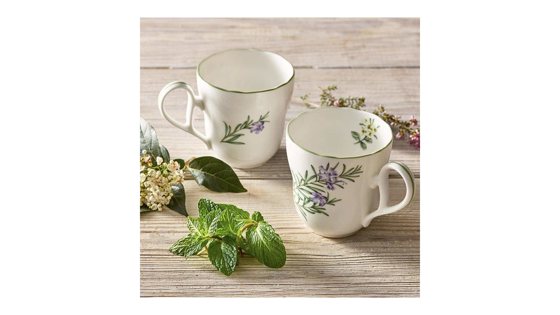 10665458 Noritake Набор из 6 кружек Noritake "Английские травы" 375мл Фарфор костяной  - Вид №3