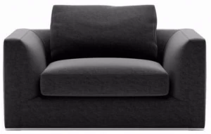 B&B Italia Кресло из ткани с подлокотниками Richard