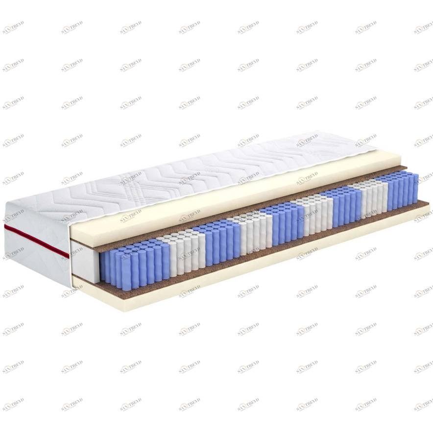 Матрас с независимым пружинным блоком 140x200 "Адонис 2.15" BELABEDDING  129414 Белый 