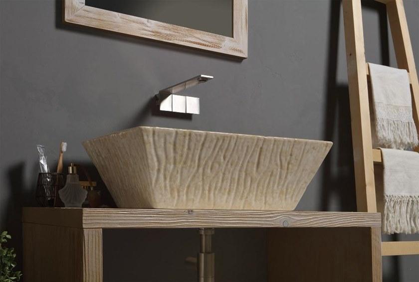 Ptr01r Подвесная раковина настенная овальная Horganica Pietra белая - Вид №12