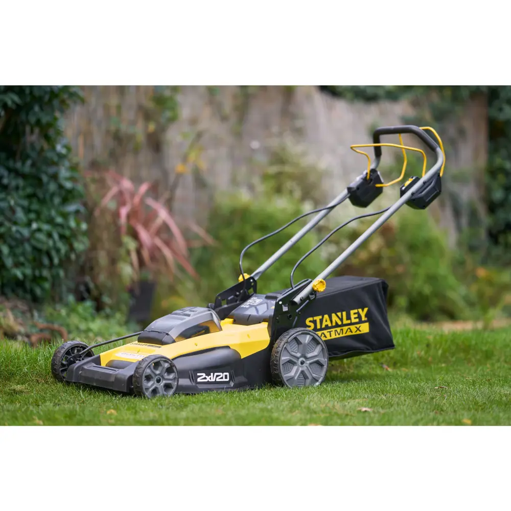 Газонокосилка аккумуляторная Stanley SFMCMWS251M-QW 36 В 51 см 2x4 Ач АКБ и ЗУ входит в комплект Santreyd STLM-2162935 - Вид №5