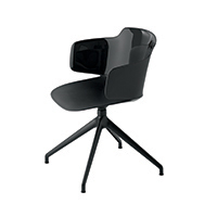 Classy 1087 Вращающееся кресло с рамой из литого под давлением алюминия с 4 звездами. Полипропиленовая оболочка. Et al. Classy