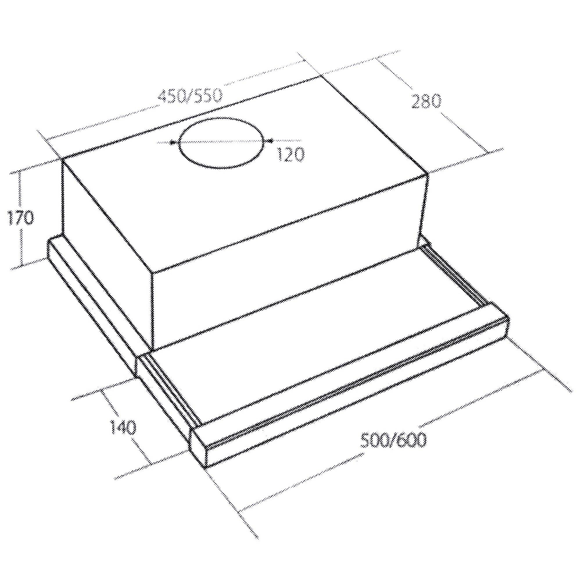 1147126 Вытяжка телескопическая Akpo WK-7 Light eco черный/черный STDN-0126209 - Вид №11