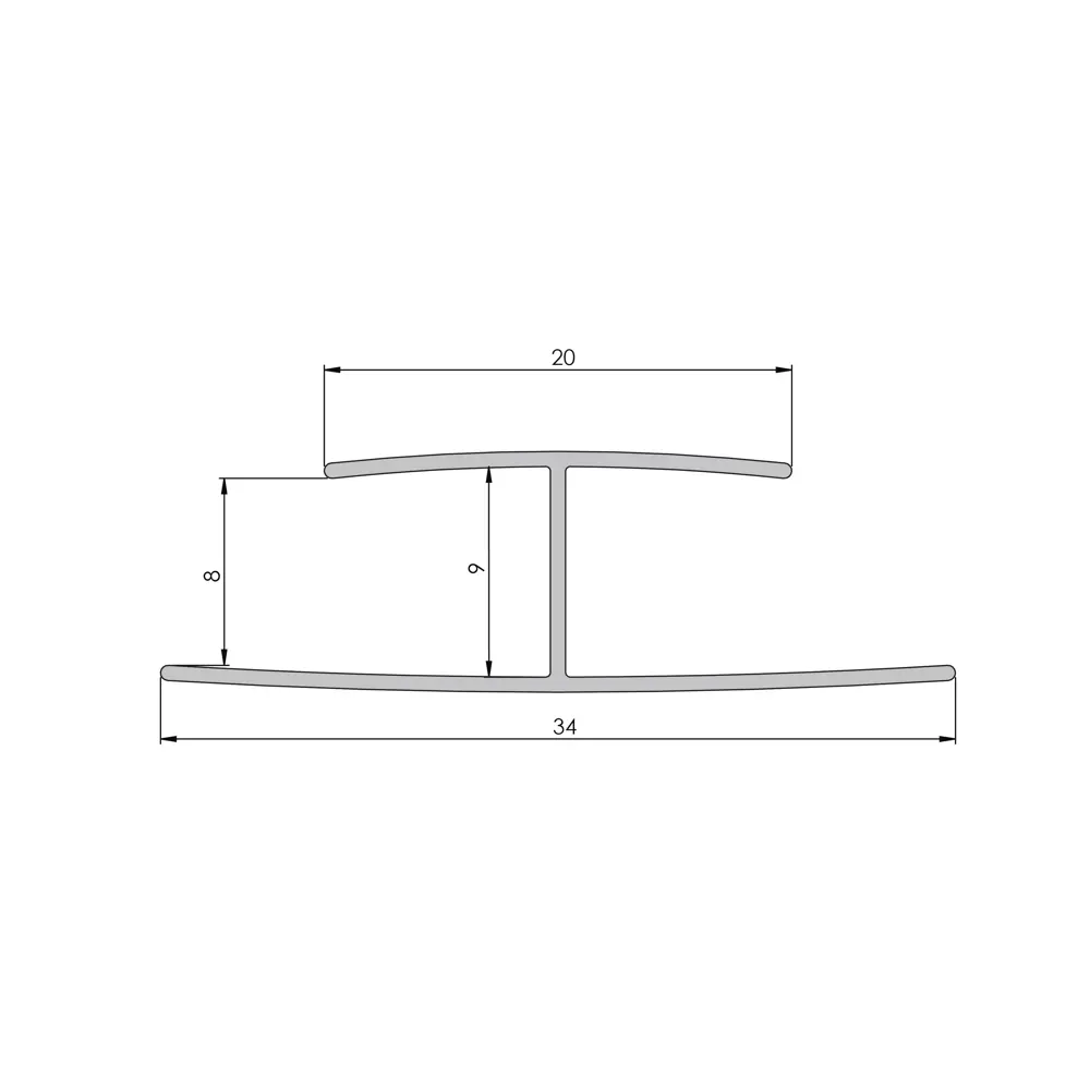 Профиль ПВХ соединительный 10x3000 мм белый Santreyd STLM-2186011 - Вид №1