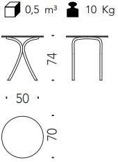 Moroso Круглый садовый стол из анодированного алюминия St.mark sun-id-1457167 - Вид №9