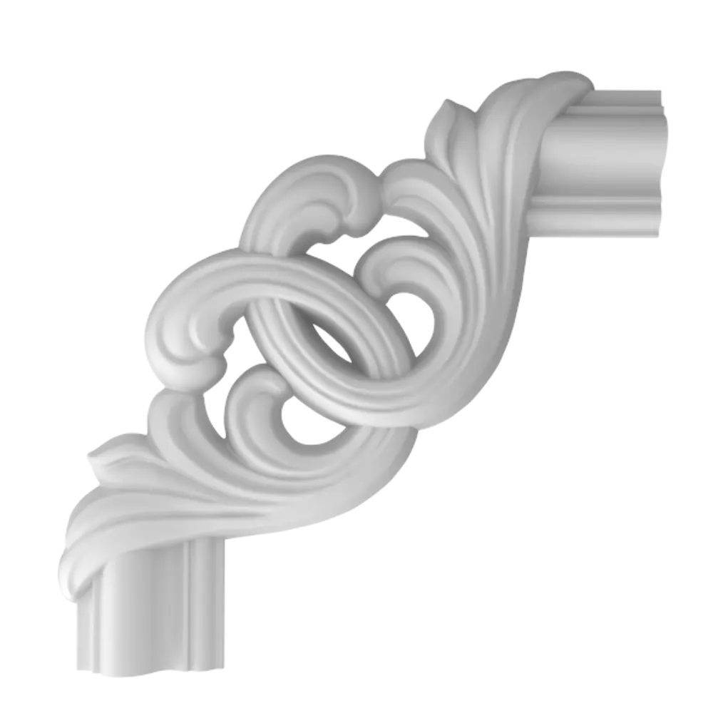 Декоративный угол для молдинга BELLO DECO М10У2 белый 150x150 мм 89381603 STLM-1565213