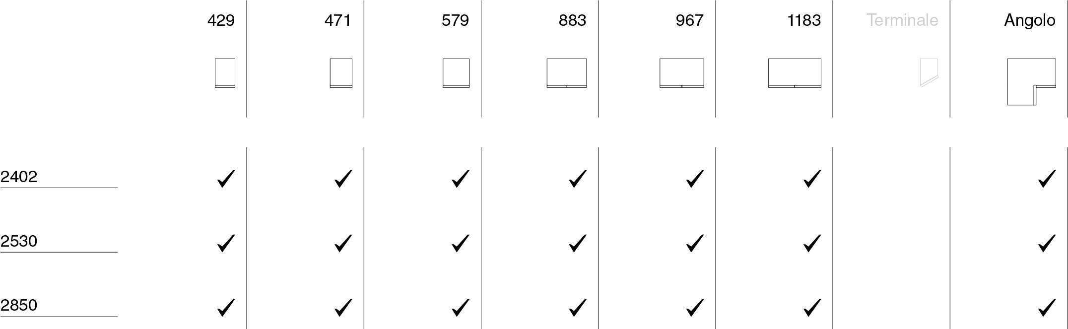 Модульный шкаф с дверцами рамы Santalucia Mobili NOCTA ARCH-00030941 - Вид №4