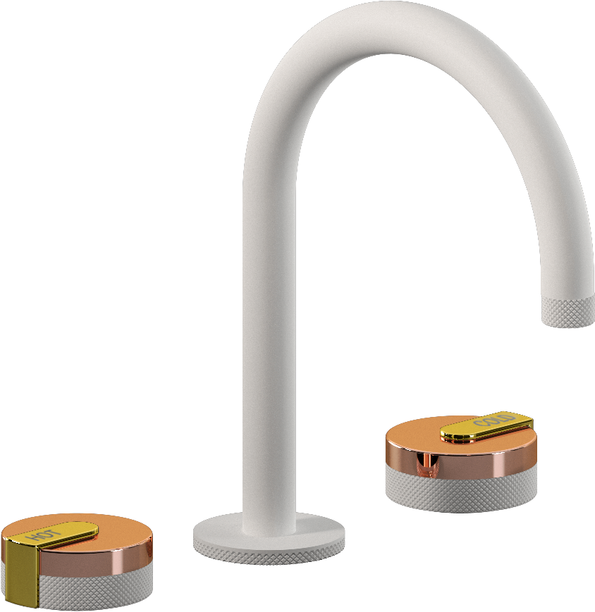 E-11512-R1RG-L1PB-WT Смеситель для умывальника на 3 отвертия GRAFF MOD+