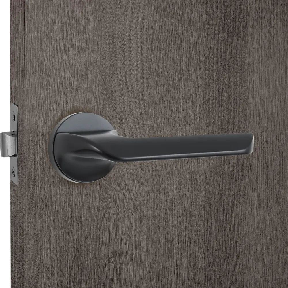 Дверные ручки 133 BL, комплект, цвет черный Santreyd STLM-2137735 - Вид №6