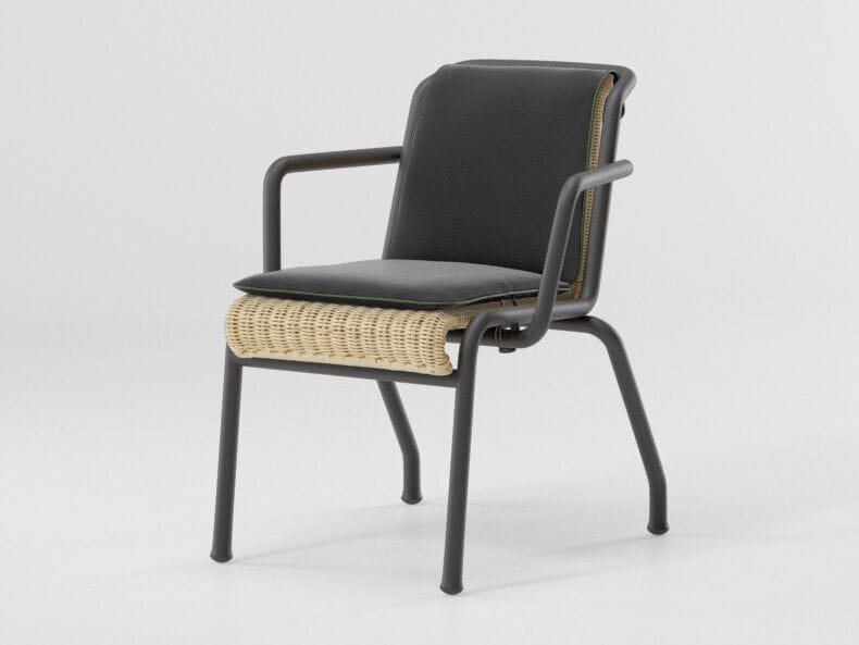 Садовый стул из ротанга и алюминия Kettal Eolias ARCH-00038245