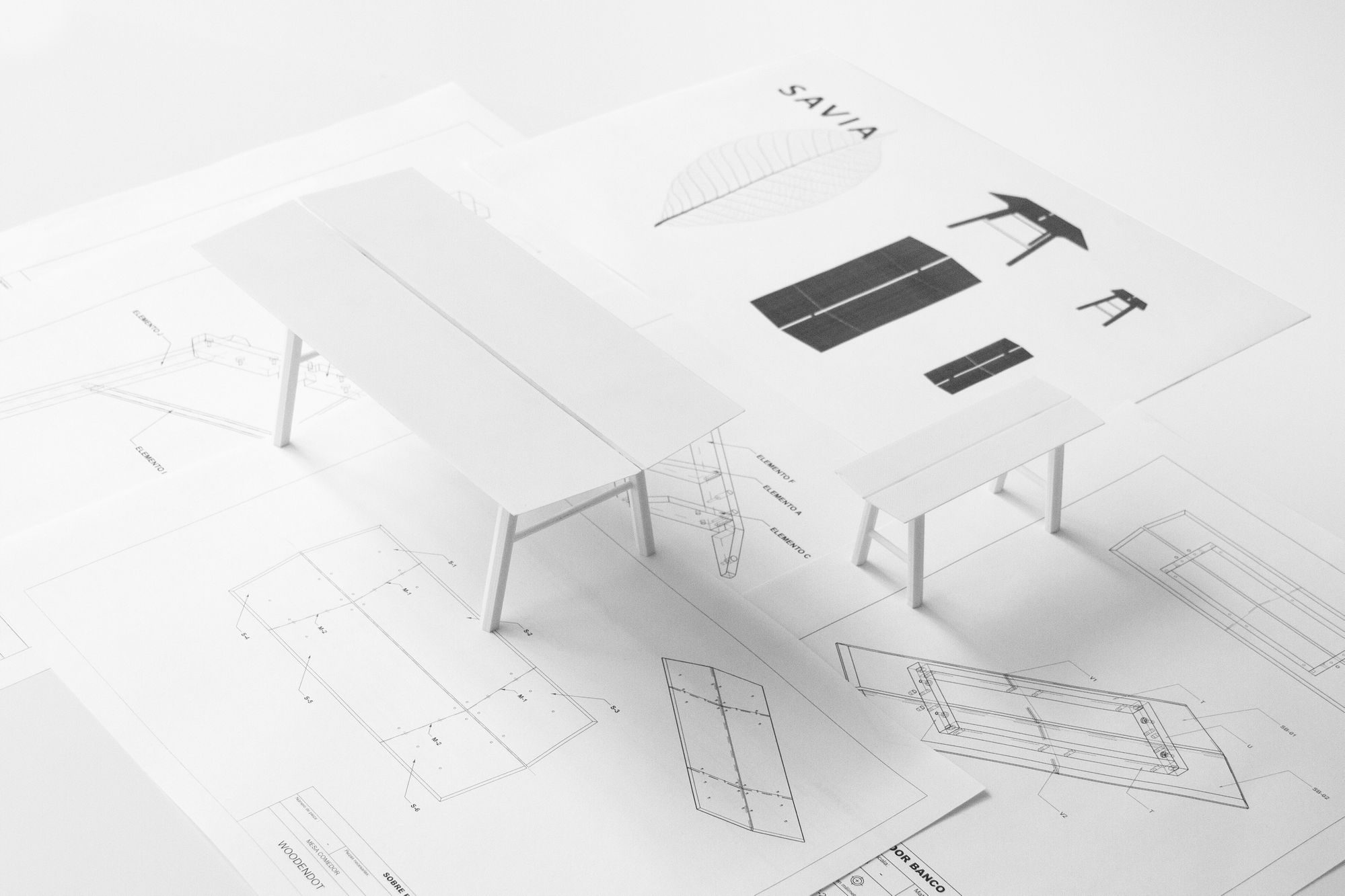 Скамья из ясеня Woodendot Savia ARCH-00108526 - Вид №14