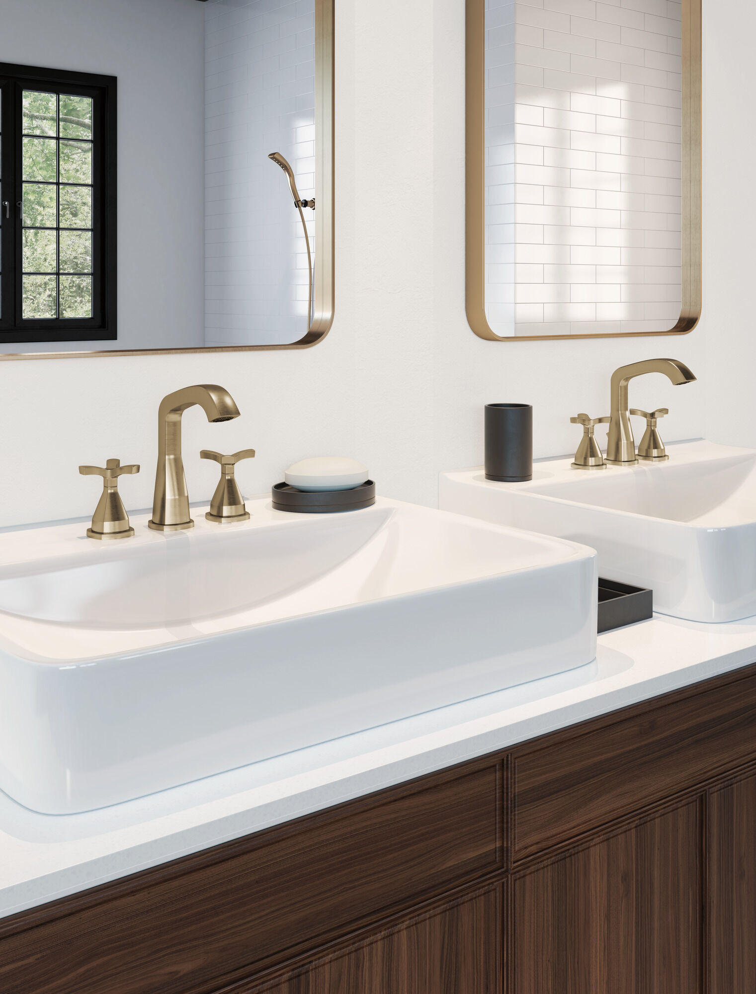 357766-CZMPU-DST Широко распространенный кран Delta Faucet Stryke Шампанское бронза  - Вид №3