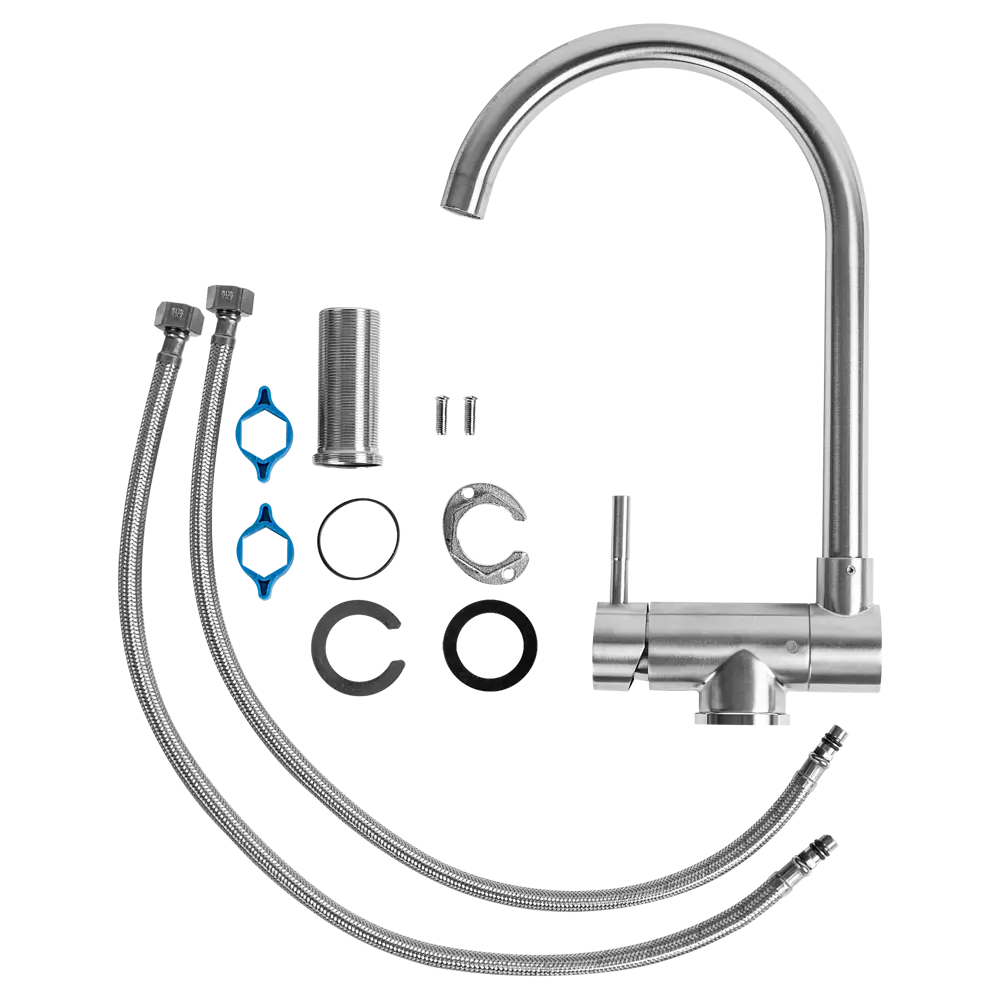 Смеситель для кухни Vidage общая высота 35 см цвет хром STLM-2045202 - Вид №12