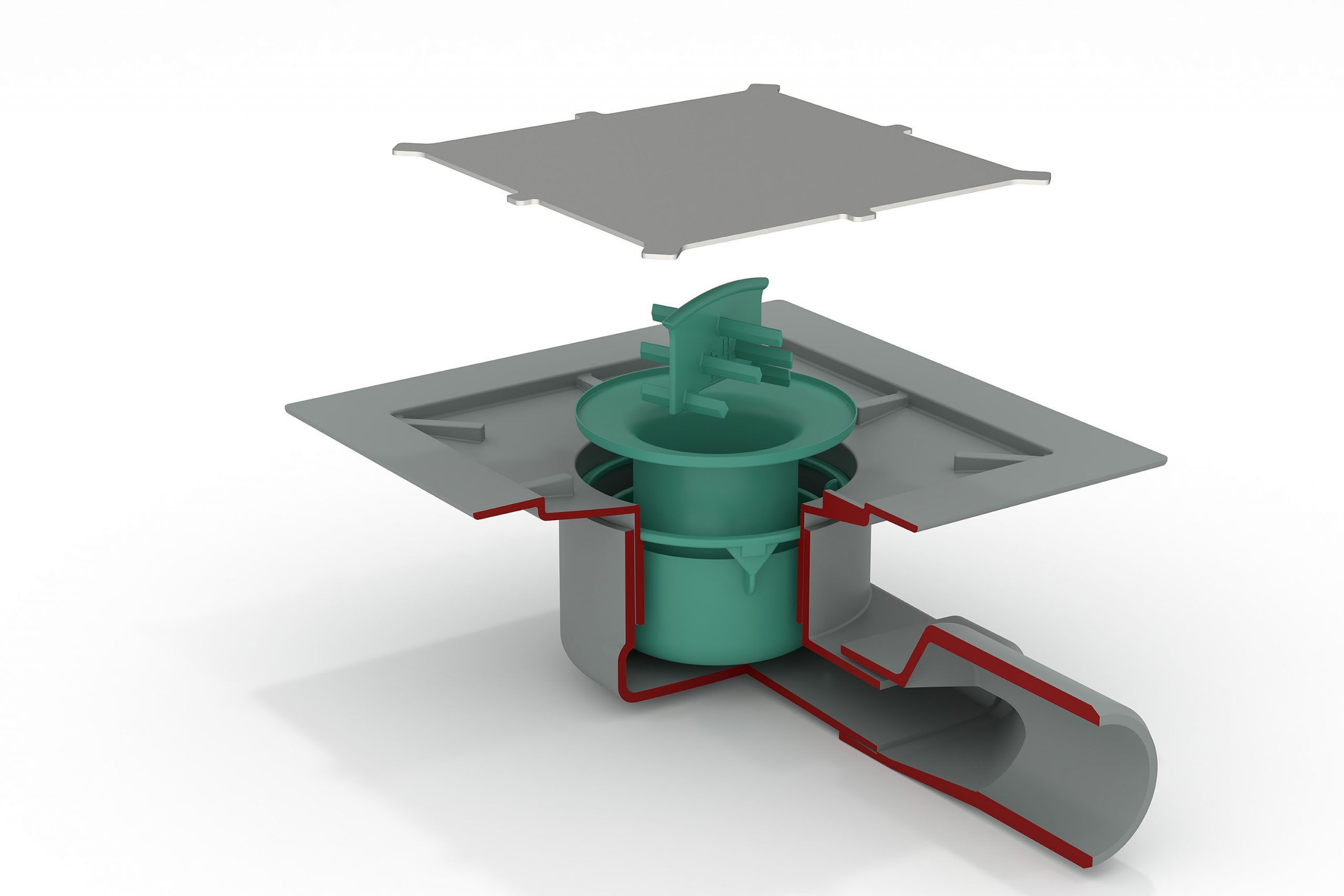 СИФОНАЛЬНЫЙ слив для слива пола из АБС-пластика OMP Unseen ARCH-00117601 - Вид №2