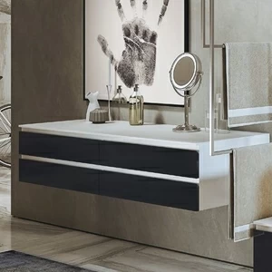 Moma Design Тумба подвесная с 4 ящиками 1400 Emotion350/ 8 черный матовый