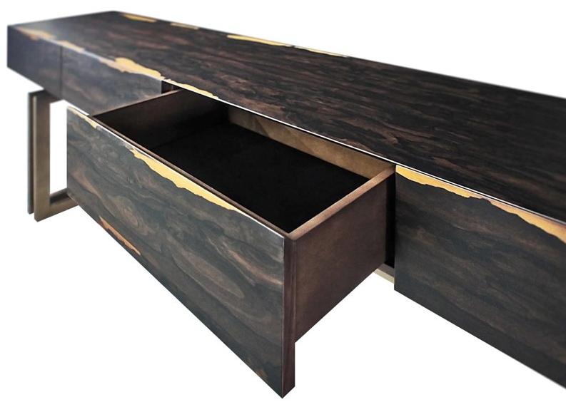 GANSK Прямоугольная деревянная консоль с ящиками  G6003  - Вид №1