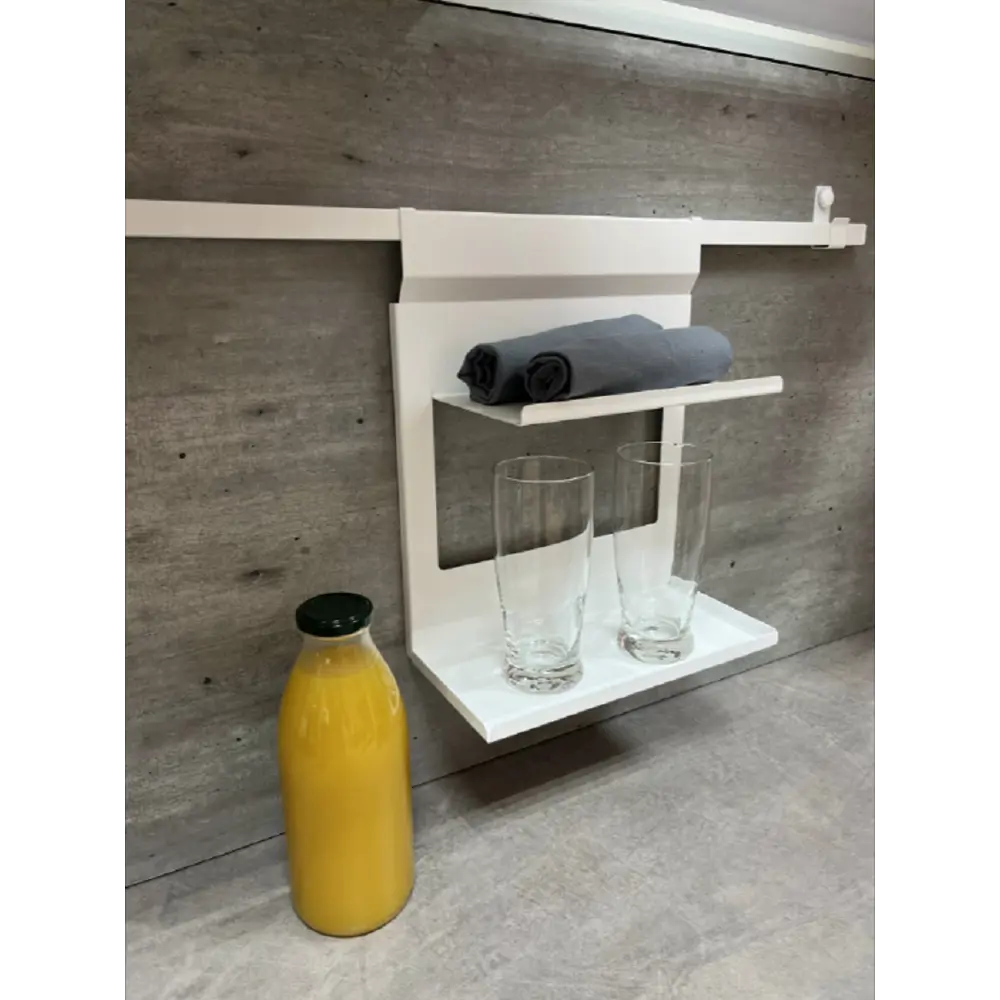 Держатель универсальный двойной Delinia 258x133 мм сталь цвет белый STLM-2045562 - Вид №1