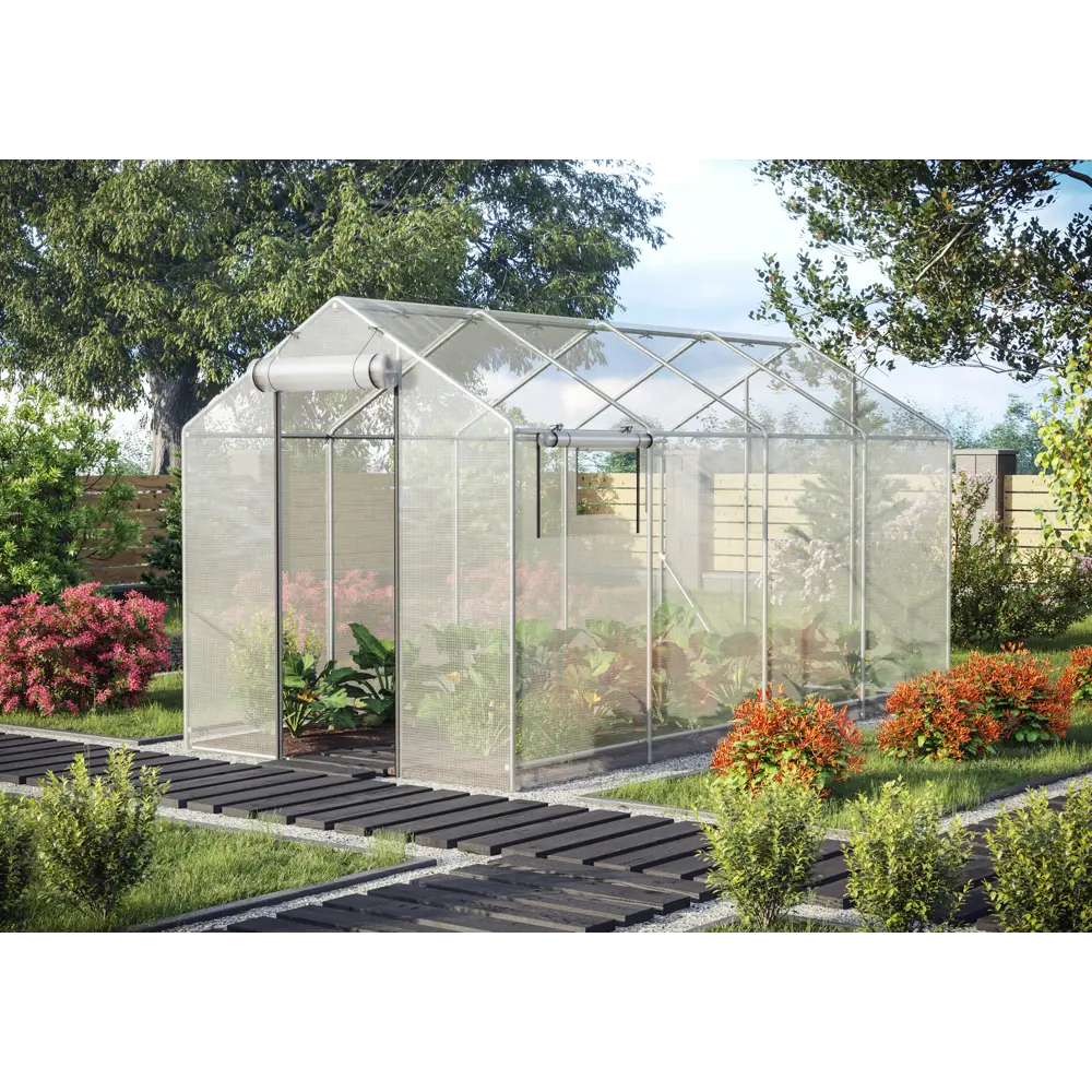 Теплица домик 200x400 см с тентом Santreyd STLM-2020406 - Вид №4