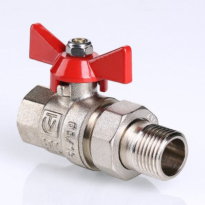VT.227.N.07 Кран шаровой VALTEC BASE с полусгоном Valtec 1 1/4"  - Вид №1