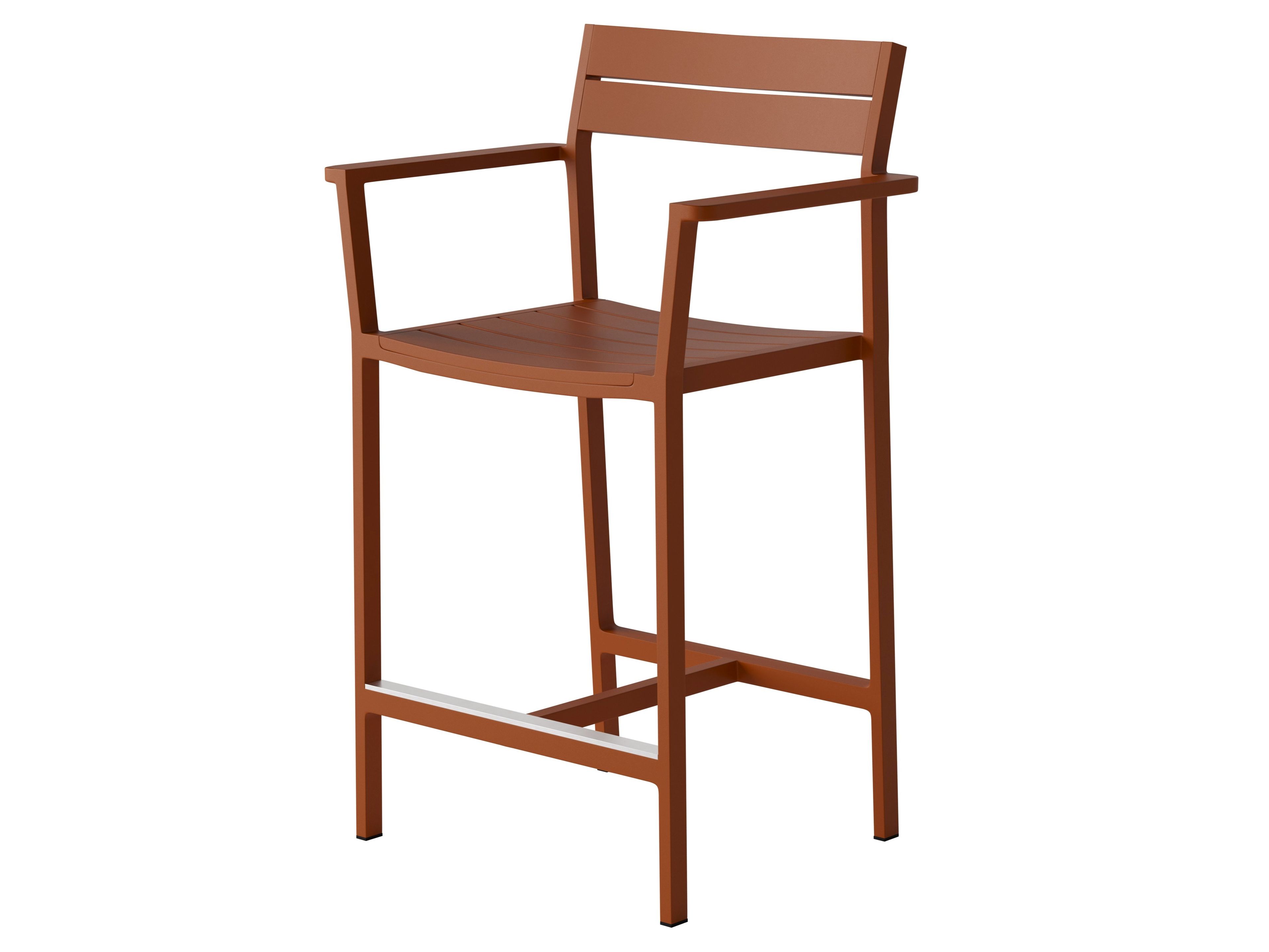 Высокий алюминиевый стул с порошковым покрытием со спинкой Case Eos ARCH-00077614 - Вид №9