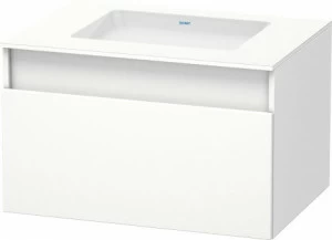 DS688301818 DuraStyle Тумбочка подвесная для встраиваемого снизу умывальника f-bonded Белый матовый, декор