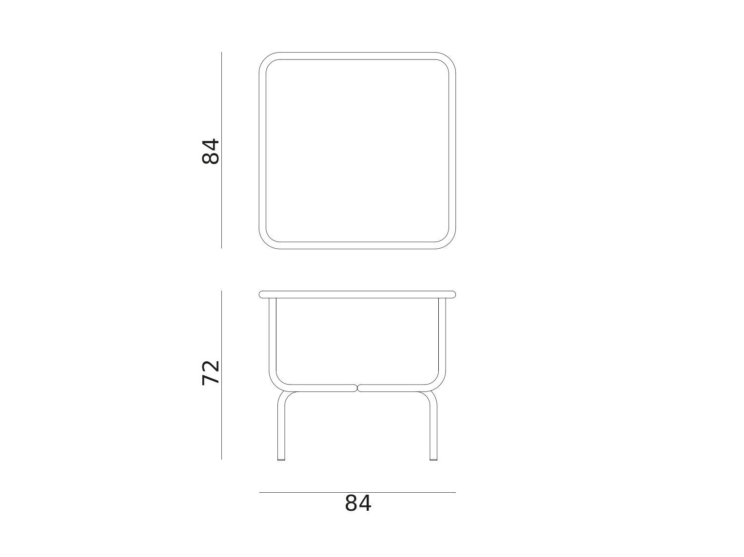 Садовый стол из нержавеющей стали и стекла Exteta Jacquemus + Exteta Special Re-Edition ARCH-00092427 - Вид №3