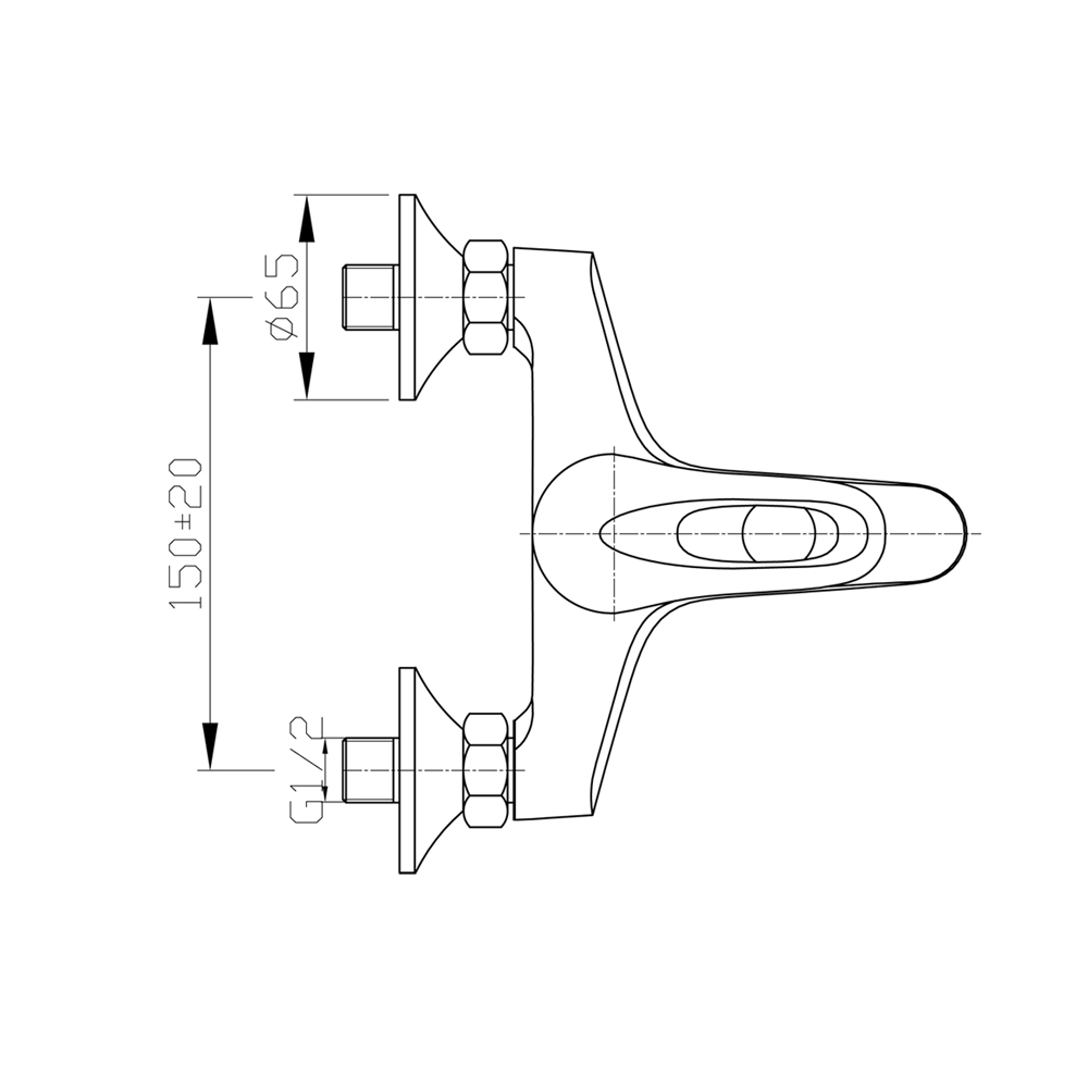 Смеситель для раковины Raiber R0080 однорычажный R0080 Santreyd  - Вид №2