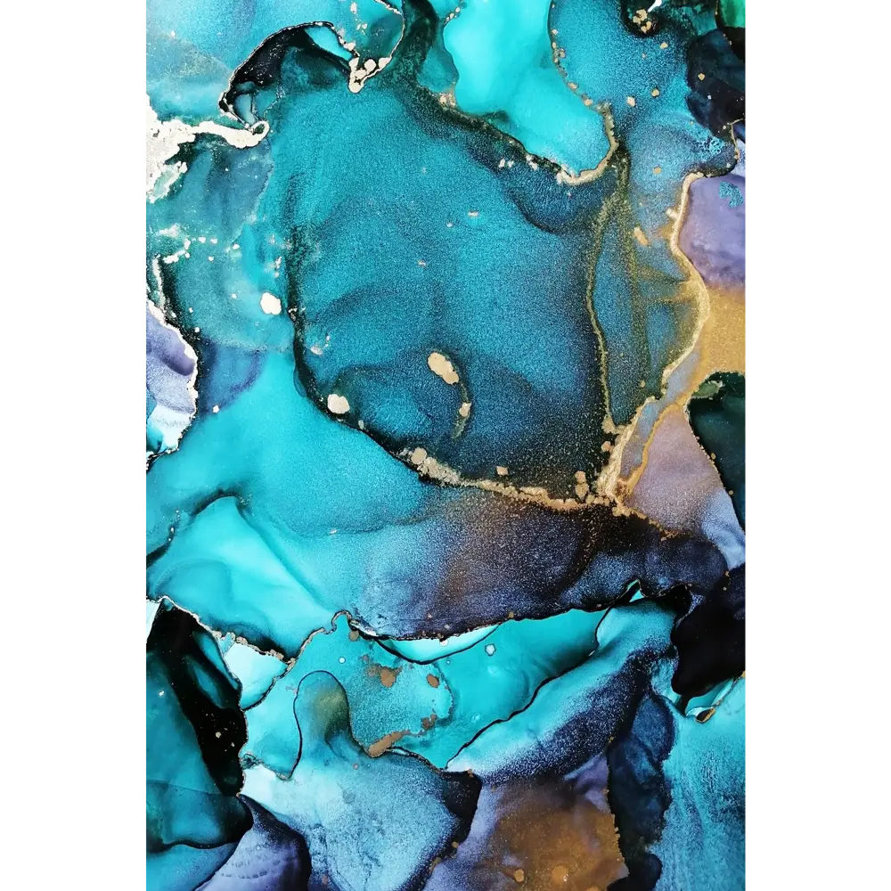 Картина на стекле «Бирюзовый акрил» 40x60 см 82977332 STLM-2023195 ARTABOSKO 