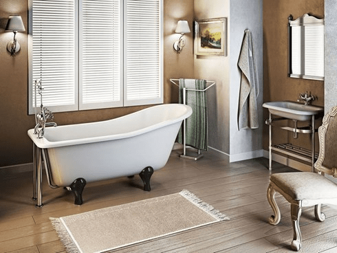 Ванна акриловая Harewood Slipper с ножками L2B Slipper Burlington E1, L2B - Вид №1