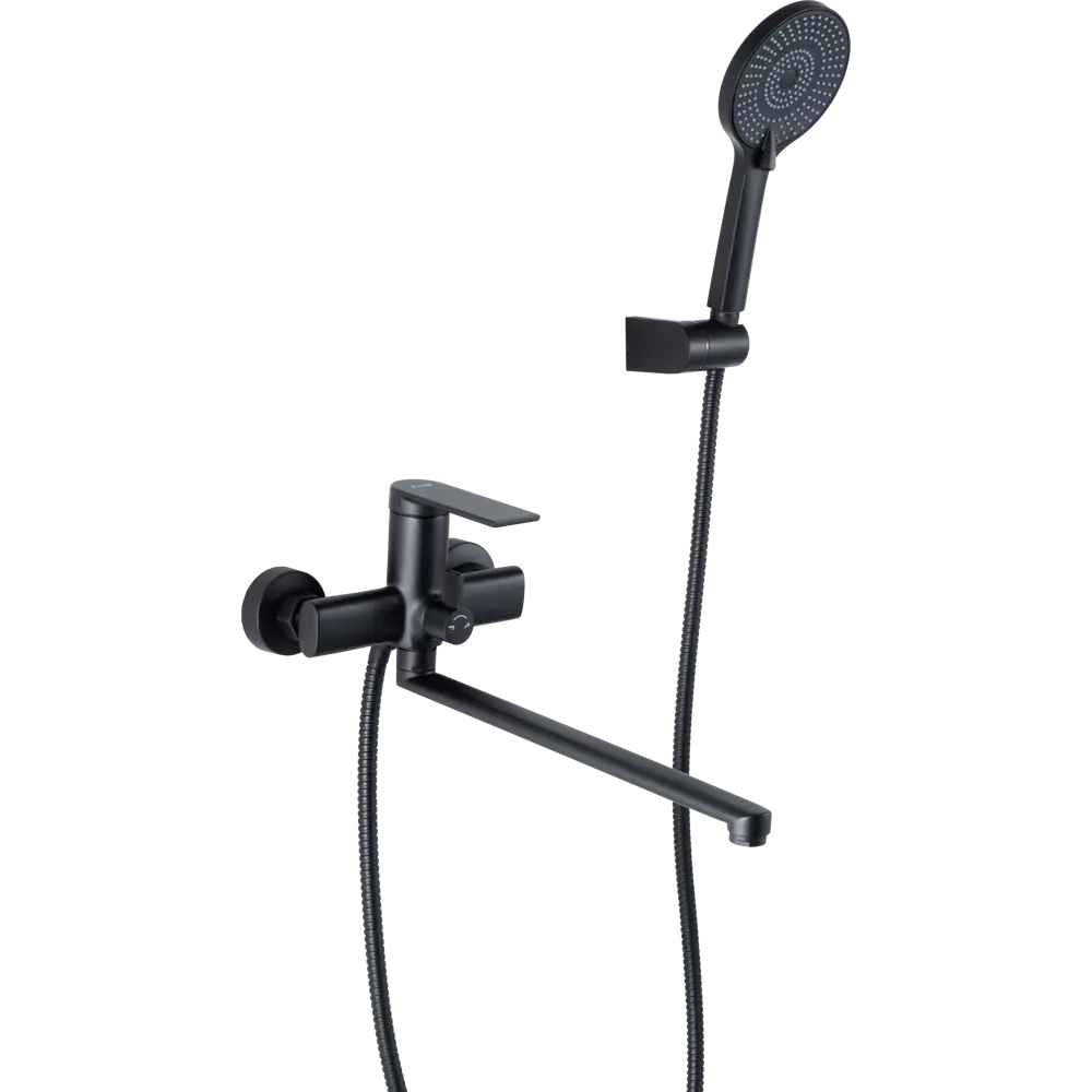 Смеситель для ванны FRAP Arne черный матовый с лейкой 89359057 STLM-1483185 - Вид №2
