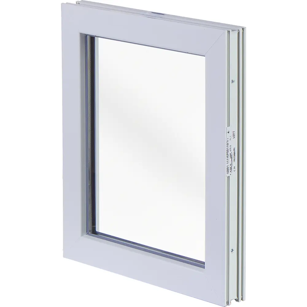 Окно пластиковое ПВХ Deceuninck глухое 600x500 мм (ВxШ) однокамерный стеклопакет белый/белый STLM-2072826 - Вид №4