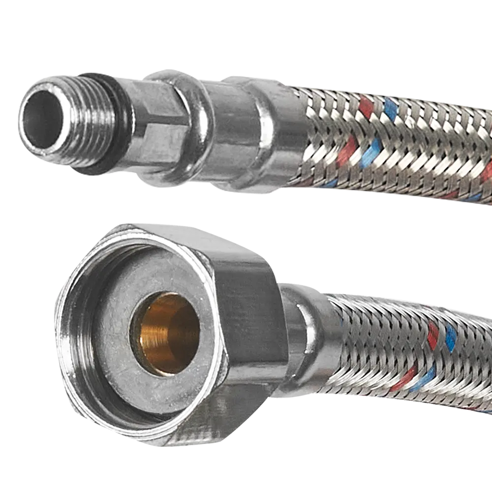 Гибкая подводка для смесителя Aquabeam 1/2"xM10-18 гайка - штуцер 50 см STLM-2124454 - Вид №1