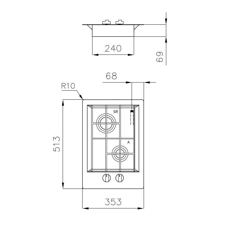 7208032 Варочная панель FL 7208032 Fosterspa  - Вид №1